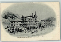 Delcampe - 7270 Davos Platz 1910 Lithographie Hotel U. Pension Bellavista U. Villla... - 13256352 - Davos