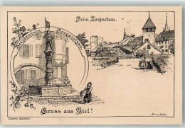 Delcampe - 2500 Biel/Bienne 1907 Künstlerkarte Benzbrunnen Ringplatz Beim Technikum... - 13258579 - Bienne
