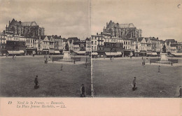 Delcampe - Carte Postale Stéréoscopique 60. Beauvais Place Jeanne Hachette    Très Beau Plan - Beauvais