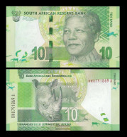 Delcampe - SOUTH AFRICA 2016 10 RAND UNC UNCIRCULATED BANK NOTE RARE (SERIAL NO MAY VARY) - Afrique Du Sud