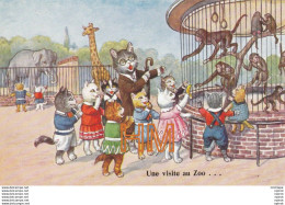 Delcampe - Une  Visite  Au Zoo - Chats