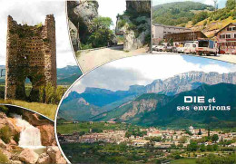 Delcampe - Carte Postale - 26 - Die - Et Ses Environs - Multivues - Automobiles - Vieilles Pierres - CPM - Voir Scans Recto-Verso - - Die