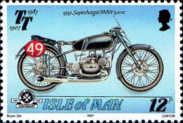 Delcampe - Man Poste N** Yv:334/338 80.Anniversaire Du Tourist Trophy - Isla De Man