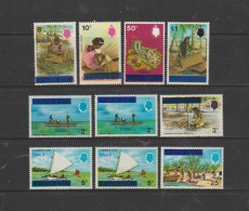 Delcampe - TUVALU     1976     Various  Designs    Wmk Multi St Eswards Crown CA       Set  Of  10    MNH - Tuvalu