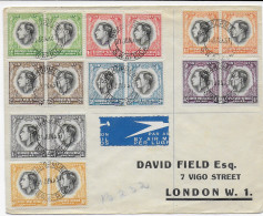 Delcampe - Südwest Afrika, 1937 Swakopmund über Windhock-Kimberley Nach London - Namibia (1990- ...)