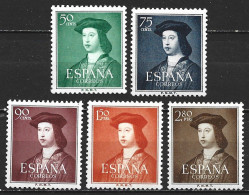Delcampe - ESPAÑA FERNANDO EL CATOLICO EDIFIL NUM. 1106/1110 ** SERIE COMPLETA SIN FIJASELLOS - Ungebraucht
