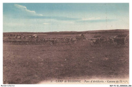 Delcampe - BDFP2-0124-02 - CAMP DE SISSONNE - Parc D'artillerie - Canon De 75 Mm - Sissonne