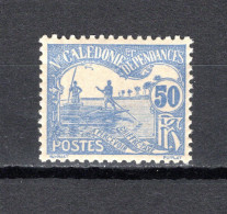 Delcampe - Nlle CALEDONIE TAXE  N° 21   NEUF SANS CHARNIERE  COTE 5.50€    PECHEUR PIROGUE BATEAUX - Portomarken