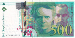 Delcampe - CRBX2662 BILLETE FRANCIA 500 FRANCOS 1994 MBC+ SERIE D - Autres & Non Classés