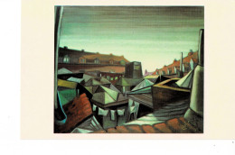 Delcampe - Mouscron. La  Rue  Du  Triangle. Huile  1980.  André  Godefroid. - Mouscron - Möskrön