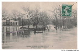 Delcampe - CAR-AIPP14-0732-78 - Inondations De CHATOU JANVIER 1910 - L'établissement Fournaise - Chatou