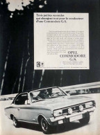 Delcampe - Publicité Papier  VOITURE OPEL COMMODORE GS Octobre 1967 AMB 258 - Pubblicitari