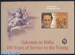 Delcampe - Malta 2004 Salesians In Malta S/s, Mint NH, Religion - Religion - Malta