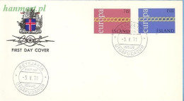 Delcampe - Iceland 1971 Mi 451-452 FDC (FDC ZE3 ICL451-452) - 1971
