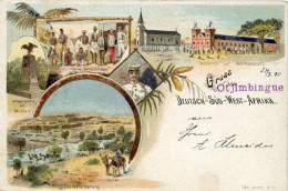 Delcampe - Namibia German SWA Gruss Aus Otjimbingwe 1899 To Wien H15548 - Namibie