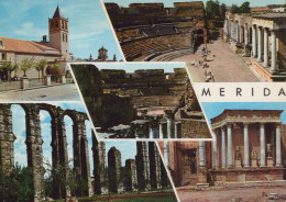 Delcampe - ESPAÑA Mérida Merida Conjunto Arqueológico Romano Teatro Templo Unposted #SAU467 - Mérida