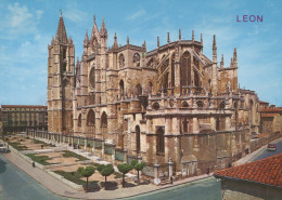Delcampe - ESPAÑA Leon Castilla Y León Catedral Gótica Ábside Arquitectura Unposted #SAU409 - León