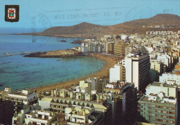 Delcampe - ESPAÑA Las Palmas De Gran Canaria Vista Parcial Playa Las Canteras #SAU395 - Gran Canaria