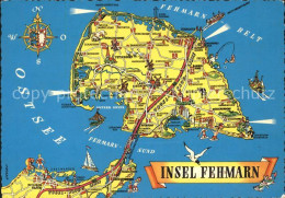 Delcampe - Fehmarn Landkarte Burg Daenschendorf Todendorf Bannesdorf - Fehmarn