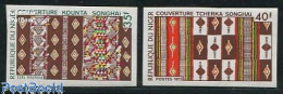 Delcampe - Niger 1973 Textile 2v, Imperforated, Mint NH, Various - Textiles - Textil