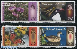 Delcampe - Falkland Islands 2013 Colours Of Nature 4v (2x [:]), Mint NH, Nature - Animals (others & Mixed) - Birds - Butterflies .. - Funghi