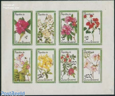 Delcampe - Equatorial Guinea 1979 Flowers 8v M/s, Mint NH, Nature - Flowers & Plants - Guinea Equatoriale