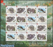Delcampe - Croatia 1999 WWF, Snakes M/s, Mint NH, Nature - Snakes - World Wildlife Fund (WWF) - Croacia