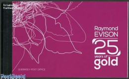 Delcampe - Guernsey 2013 Raymond Evision 25 Years Of Gold Prestige Booklet, Mint NH, Nature - Flowers & Plants - Stamp Booklets - Non Classés