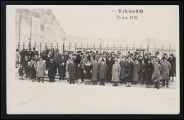 Delcampe - Foto AK Reichssportfeld SSt Olympia Ringe Glocke BERLIN 25.10.1936, Beschriftet - Parteien & Wahlen
