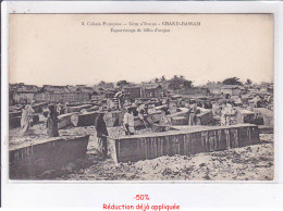 Delcampe - CÔTE D'IVOIRE: GRAND-BASSIM: équarrissage De Billes D'acajou - Très Bon état - Elfenbeinküste