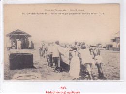 Delcampe - CÔTE D'IVOIRE: GRAND-BASSAM: Billes Sur Wagon Poussées Au Bout Du Wharf - Très Bon état - Elfenbeinküste