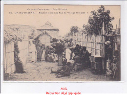 Delcampe - CÔTE D'IVOIRE: GRAND-BASSAM: Réunion Dans Une Rue Du Village Indigène - Très Bon état - Elfenbeinküste