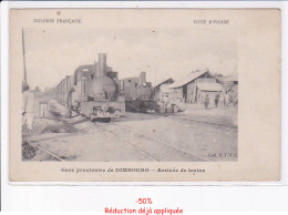 Delcampe - COTE D'IVOIRE: Colonie Française, Gare Provisoire De Dombokro, Arrivée De Trains - Très Bon état - Elfenbeinküste