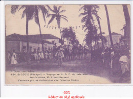 Delcampe - SENEGAL: SAINT-LOUIS: Voyage En A.O.F. Du Ministre Des Colonies M. Albert Sarraut, Tacher - état - Senegal