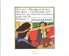 Delcampe - TINTIN HERGE - MOULINSART 2011 - Lithographie - EXTRAIT  DE VOL 714 POUR SYDNEY (240X194mm) - Hergé