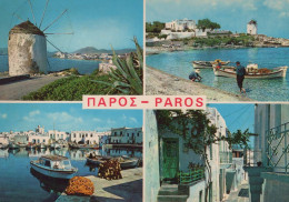 Delcampe - Greece Paros Greece Cyclades Panoramic Views Showcasing Traditional #PAB655 - Pesca