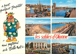 Delcampe - CPM Les Sables D'Olonne Retour De Peche La Tour D'Arundel A La Chaume La Plage Et La Piscine Le Port - Sables D'Olonne