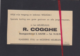 Delcampe - Pub Reclame - Aalter - Meubelhuis R. Cogghe - Orig. Knipsel Coupure Tijdschrift Magazine - 1966 - Pubblicitari