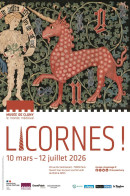 Delcampe - Affiche Exposition Licornes Musée De Cluny Paris 2026 40 × 60cm - Manifesti