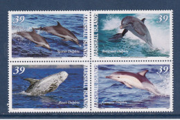 Delcampe - Marshall - YT N° 2029 à 2032 ** - Neuf Sans Charnière - Dauphins - 2007 - Marshall