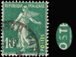 Delcampe - Yv. 159 10c Vert§ Semeuse - 1er "S" De "POSTES" Très Défectueux - Possible Précurseur Du "S" Retouché ? - 1906-38 Sower - Cameo