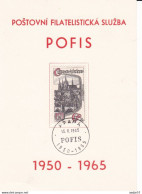 Delcampe - Tchécoslovaquie Czechoslovakia 1965 -15 Year POFIS 15-05-1965 - Briefe U. Dokumente