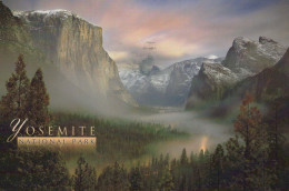 Delcampe - USA Yosemite National Park Majestic El Capitan Landscape Foggy Valley #PBG424 - Yosemite