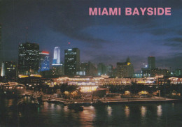 Delcampe - USA Miami United States Bayside Skyline Night View #PBG406 - Miami