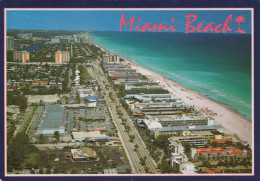 Delcampe - USA Miami Beach Aerial View Motel Strip Beach Atlantic Ocean #PBG404 - Miami Beach