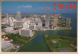 Delcampe - USA Miami Modern City Skyline Aerial View Hotels Bay Unposted #PBG411 - Miami