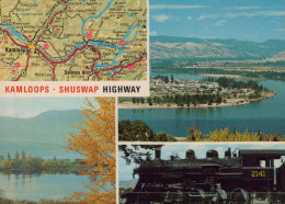 Delcampe - Canada Kamloops Shuswap Hwy Steam Loco 2141 #PBG340 - Kamloops