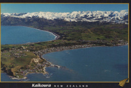 Delcampe - New Zealand Kaikoura Aerial View Coastal Town Mountains Unposted #PBG248 - Neuseeland