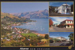 Delcampe - New Zealand Akaroa Bay Village Townscape Buildings Unposted #PBG247 - Neuseeland