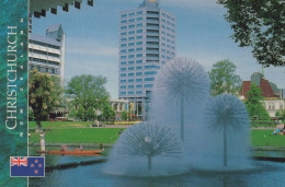 Delcampe - New Zealand Christchurch Ferrier Fountain Modern City #PBG238 - Neuseeland